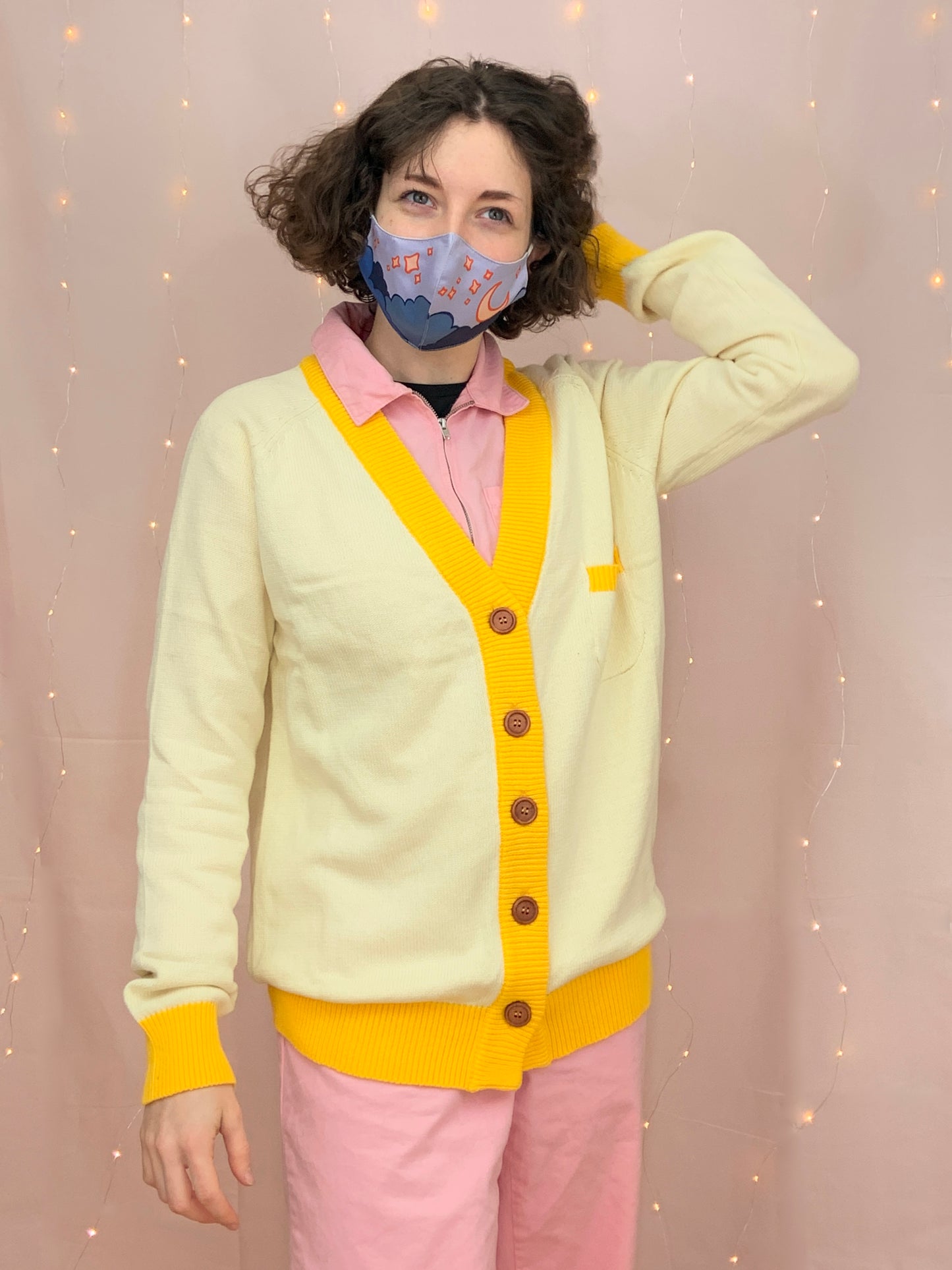 Two Color Blank Knitted Cardigan!