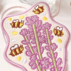Lavender & Bees Embroidered Patch!