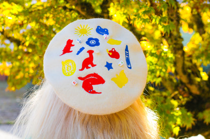 KIDCORE Customizable Embroidered Beret! *MADE TO ORDER*