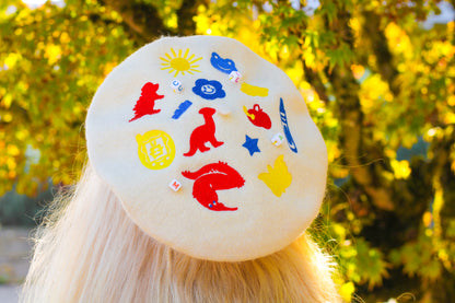 KIDCORE Customizable Embroidered Beret!