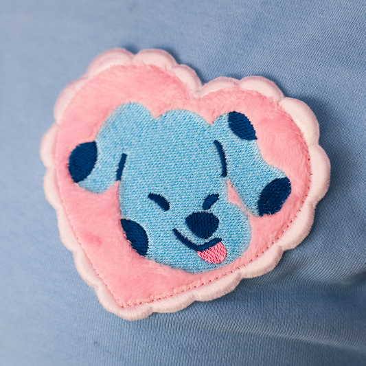 WOOLBLOSSOM x CLAMMY HEART Puppy Love Fluffy Embroidered Patch!